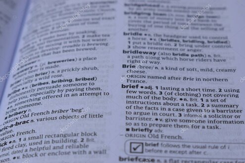 Translator annotating a detailed project brief